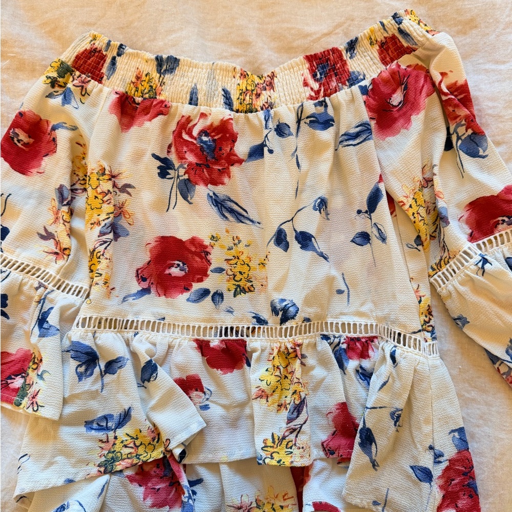 Floral Off-Shoulder Blouse